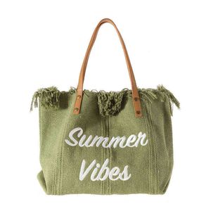 Embroidered Canvas Bag Spring and Summer New Fashion Single Shoulder Armpit Bag Simple Family Style Messenger Mommy Bag