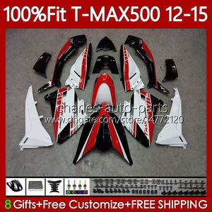 Yamaha Tmax-500 Max-500 T Max500 12-15 차체 113no.15 Red Black Tmax Max 500 Tmax500 12 13 14 15 T-Max500 2012 2014 2015 OEM Body의 주사 금형 페어링