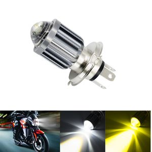 New H4 LED Moto H6 BA20D LED 10000Lm Motorcycle Headlight Bulbs CSP Lens White Yellow Hi Lo Lamp Scooter Accessories Fog Lights 12V