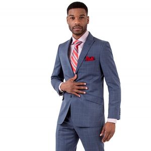 Ternos masculinos Blazers Blue Premium Slim Fit Men Suit Acelerado Lapel Groom Wear Tuxedos para Man Festa formal Mens Custom Made 2022Men's