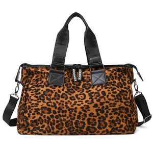 Yilian Leopard Print Mustment Back Большая сумочка для женщин на короткие расстояния модная универсальная водонепроницаемая спортивная сумка 220420