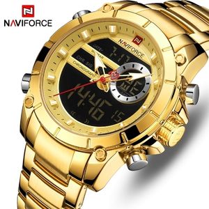 Relogio Masculino Men assiste Naviforce Top Brand Luxo Moda Militar Quartz Mens relógios de pulso masculino à prova d'água T200815