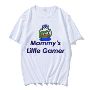 Mommy S Little Gamer Shirt Mens T Shirt Nowator koszulka Krótki rękaw O NEC GOMASOWANY