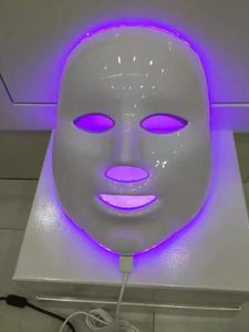 multi 7 Colorful Led Photon Light Therapy skin mask Home Use Face Facial Beauty without neck faceMask Facial Care treatment ance shield