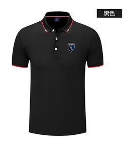 San Jose Earthquakes Men's and Women's Polo Shirt Silk Brocade Kort ärm Sports Lapel T-shirt-logotyp kan anpassas