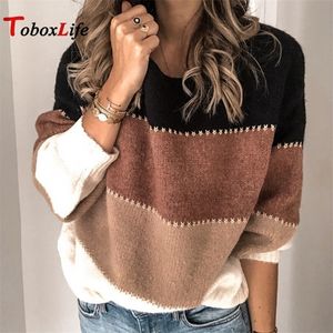 TOBOXLIFE 5XL WINTER LARGE PLUSサイズの女性のためのプラスサイズのセーター