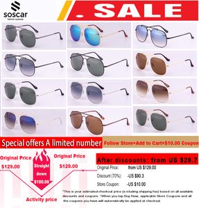 Top Quality GENERAL 3561 Sunglasses men Fashion womens sun glasses Designer sport driving beach Shades Square Frame Glass Lens with Original Box Barcode Sticker