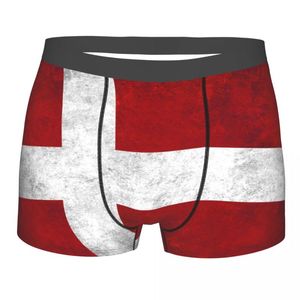 Wholesale boxer flag resale online - Underpants Underwear Men Boxers Grunge Danish Flag Sexy Boxer Male Panties Boxershorts Homme