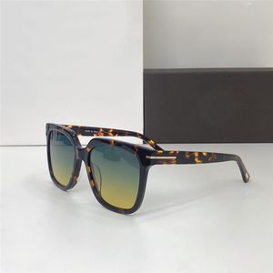 Classic T Uomo Occhiali da sole Designer Donna Quadrato Ambra Montatura in acetato lente verde Semplice Generoso Versatile Parasole luce polarizzata Estate