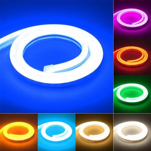 DC V M Strip LED Light Waterproof SMD Flexible LED Neon Lights For Home Decoration warm white white red green