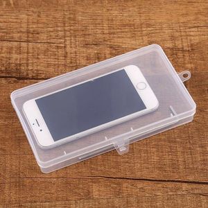 Wholesale cellphones parts for sale - Group buy Epacket pp rectangular Cases plastic transparent with lid tool parts small box mobile phone mask storage box crayon packaging boxe212u