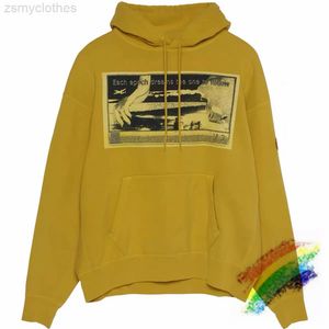 Batik Yellowment C.Eパーカーメン女性最高品質のビンテージスウェットシャツcav empt nice washed pullover0811