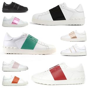 Men Women Casual Shoes White Black Red Gold trainers Fashion Dress Shoe Mens Womens Leather Breathable Open Low outdoor sports sneakers Eur 35-46