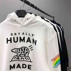 New Human Made Hoodie Men Women Polar Bear Cartoon Human Made Sweatshirts Pullovers T220802