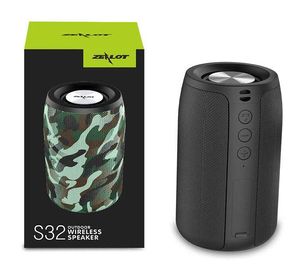 ZEALOT S32 Bluetooth Speaker, Portable Waterproof Sound Box with TF Card and USB Flash Drive Support