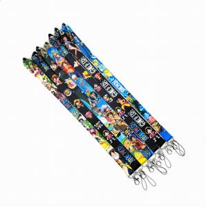 10-pack ett stycke tecknad anime-lanyard Nyckelring Halsrem Nyckel Kamera ID-kort Telefonsnöre Hänge Fest Presenttillbehör Liten grossist