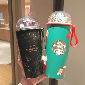 Starbucks cup Christmas Gingerbread Man performance Mugg Rostfritt stål resande vattenkopp kaffekopp