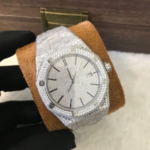 Designer Diamond Watches 2022 Nuovo Arrivel Zirconia Orologio automatico a carica automatica Pietre di alta qualità Uomo Luxury Full Iced Out Sapphire diamanti orologi da polso 0K7M