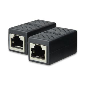 Cat6 RJ45 Female to Female LAN Connector Ethernet Network Cable Extension Coupler Adapter with Shield/100PCS