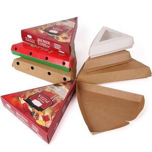 Carton Pizza Pizza Papierowe pudełka papierowe Drukowanie rozmiaru i logo dla Pizza Pizza Pizzed Pizzas Carton Okrągły trójkąt Puzzowy Pizza