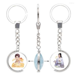 Keychains Shan He Ling Key Chain WORD OF HONOR Keyrings Wen Kexing Zhou Zishu Double Sided Keychain Jewelry Fans Gifts Drop S Fred22