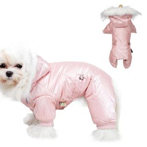 Dog Apparel Winter Clothes Pet Clothing Super Warm Down Suit Small Jackets Adjustable Hoodie Coat Puppy CoatsDog ApparelDog
