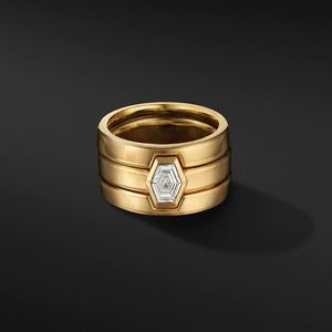 Moissanite Solitaire Ring. großhandel-Solid k Gold Solitaire Ringe Sechseck mm Center Moissanit Breite mm Ring1931