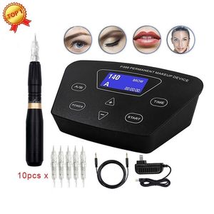 BMX HP100P300 Makijaż Makeup Makeup Rotary Tattoo Pen do Eyeliner Lip Zestawy PMU 220624