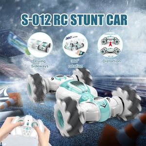 S-012 RC Araç 10km/s Yüksek Hızlı R Kontrollü Makine 1:18 Uzaktan Kumanda 4WD Araba İzleme Gest Sensörü Elektrik Oyuncakları 220429