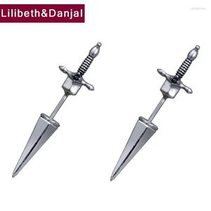 Stud Creative Sword Earring Pure 925 Sterling Silver Vintage Women Men Fashion Jewelry 2022 Ankomst Boucle Oreille Femme E37Stud Odet22 Kirs