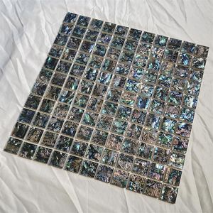 Wholesale tile used resale online - Mother of Pearl shell mosaic tile Natural Green color Abalone for wall ceiling column used border tile MS1002512