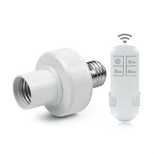 Lamphållare baser E27 Socket 110V 220V LED -glödlampa trådlös fjärrkontroll smart hem med timer switch lampor för sovrum hållerlamp