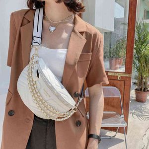 Net red westernized small chest bag women's new Korean fashion chain Versatile Single Shoulder Messenger Bag 220602