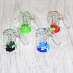 20 Stück Glas-Rückgewinnungsfänger-Adapter, Rauchen, 14 mm männlich, 45/90, mit Rückgewinnungs-Domeless-Quarznägeln, Aschefänger-Adapter für Wasserbongs, Dab-Rigs