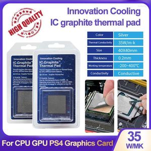 Fans Koelingen Innovatie Koeling IC Graphiet Thermal Pad W M K Silicone voor CPU GPU PS4 Motherboard Graphics Card Cooler ICG30FANS Home22