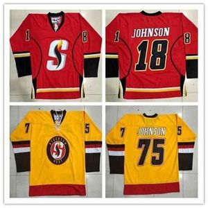 Maglia da hockey CeUf 2020 Stockton Heat Maglia da hockey Ricamo cucito Personalizza qualsiasi numero e nome Maglie