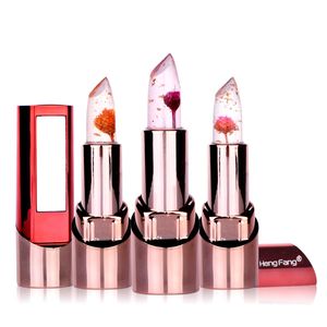 Wholesale jelly make resale online - Flower Jelly Lipstick Magic Temperature Change Color Lipsticks Moisturizing Lipstick Long Lasting Nutritious Lip Balm Make Up