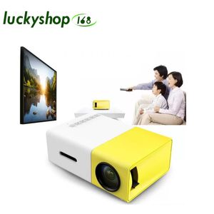 Wholesale usb projector resale online - Portable Projector YG300 LED LM mm Audio x Pixels YG USB Mini Projector Home Media Player