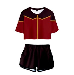 Men's T-Shirts Avatar: The Last Airbender Two Piece Set Tops And Shorts Pants Fashion Tracksuit Summer Casual Suit