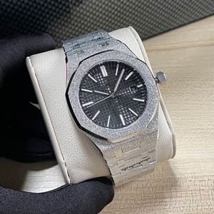 반짝이는 남성 시계 자동 기계 디자이너 시계 41mm 사파이어 빛나는 여성 손목 시계 Montre de Luxe