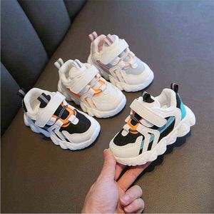 2021 Baby Sneakers Boys and Girls Sofe Sole Non-Slip Casual Buty Baby Baby Toddler Buty dla dzieci Wygodne buty netto 15-30 G220527