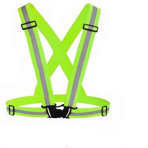 Motorcycle Apparel Cars Highlight Reflective Straps Night Work Security Running Cycling Safety Vest High Visibility Jac