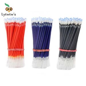05mm 20PCSSet Gel Pen Refill Office Signature Rods Red Blue Black Ink Office School Stationery Writing Supplies Handtag Needle 220714