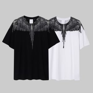 T-shirt da uomo in cotone nuova T-shirt da uomo bianco-nero Moda casual Stampa stile XS-XL Taglia Estate Camicia a maniche europea e americana LB00015