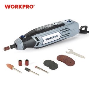 WORKPRO 220V Mini Drill Electric Rotary Tool With Grinding Power Tool Accessories Multifunction Mini Engraving Grinder T200324