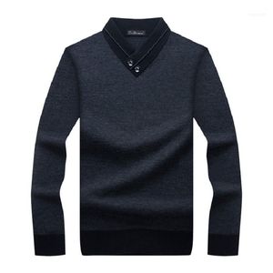 Men's Sweaters 2022 Autumn Winter Sweater Warm Casual Knitwear Pullover Faux Fur Wool Men Jackets