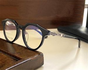 Neue optische Brille MUFFIN Design Brille runder Plattenrahmen Vintage schlichter Stil klare Linse Top-Qualität mit transparentem Brillenetui