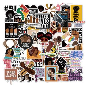 Ny sexig 100st Black Lives Matter Graffiti Stickers Kylskåp Laptop Guitar Bagage Suitcase Waterproof Cartoon Classic Toys Sticker Decal