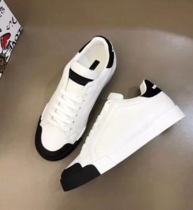 Luxus 22S/S Weißes Leder Kalbsleder Nappa Portofino Sneakers Schuhe Hochwertige Marken Komfort Outdoor Trainer Herren Casual Walking EU38-46 mit Box