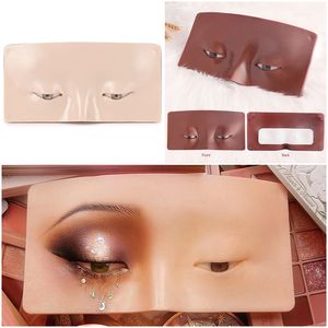 Silicone Face Eye Other Makeup Practice Board Perfect Aid to Practicing Make up for Professional Artists Students and Beginners